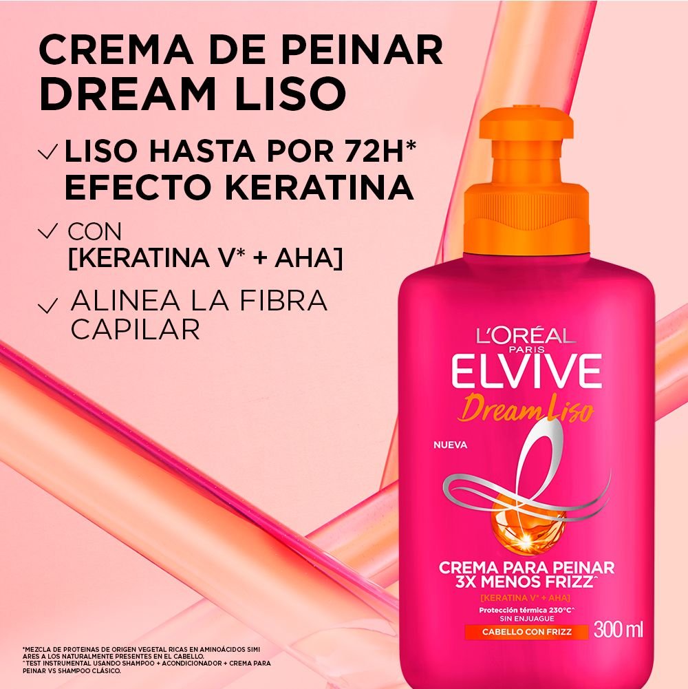 Crema para Peinar Elvive Dream Liso